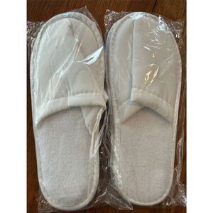 2 pairs 🆕 Hotel-Style Spa Slippers -